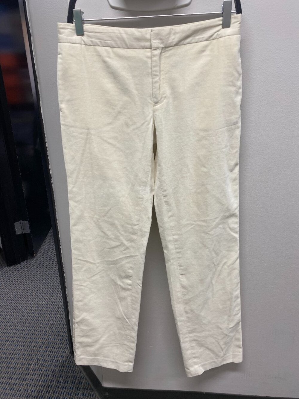 Armani Exchange Velour Texture Creme Colored Pants Size 8